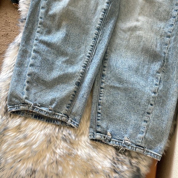 Lovervet High Rise Barrel Jeans Women’s 30/11 Light Wash Baggy Loose LV1502 Pant - Picture 16 of 16